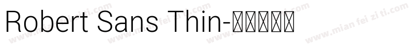 Robert Sans Thin字体转换